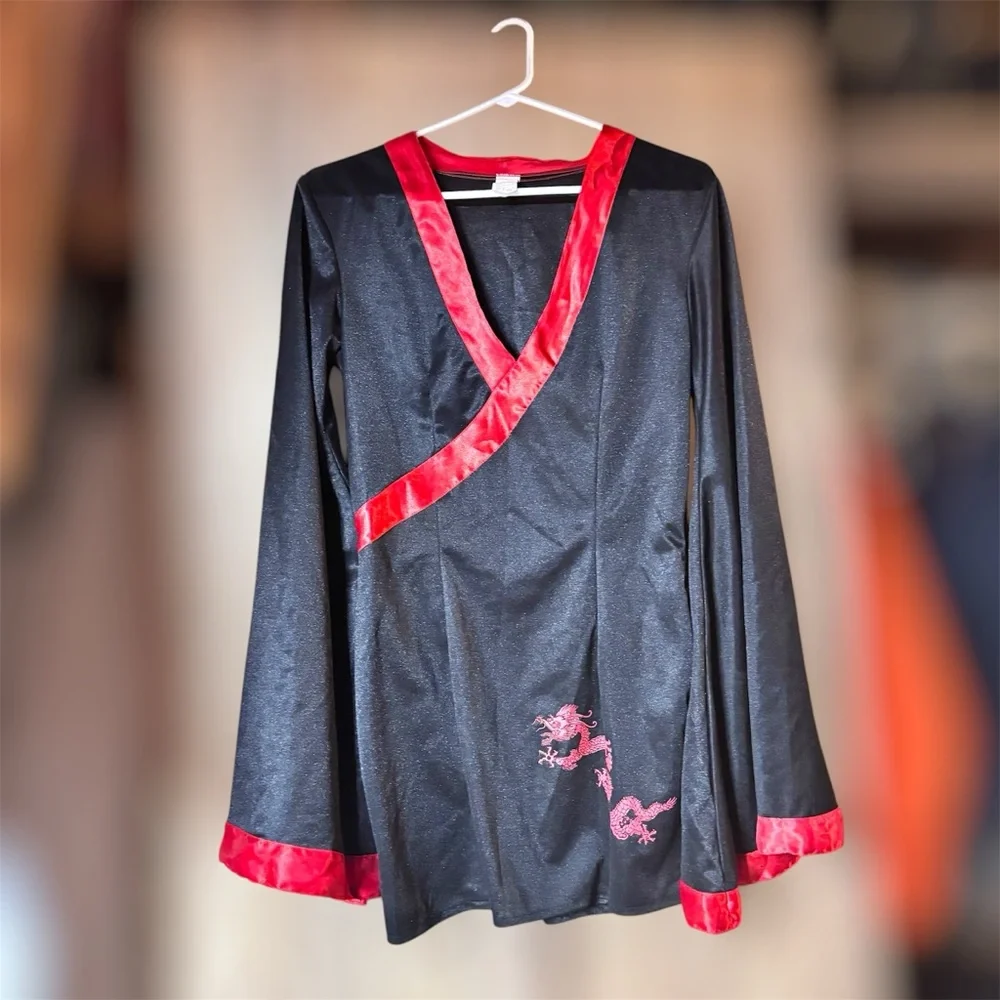 OHITSMISSARIES Vintage 2000 - Leg Avenue “Sexy Samurai” dress. Women’s Large - Picture 1 of 3